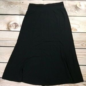 J Jill Small Black Long Stretch Skirt